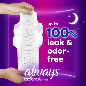 Always Radiant Size 4 Pads Overnight Pads, Light Clean Scent